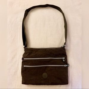 Kipling Dark Brown Alvar Crossbody